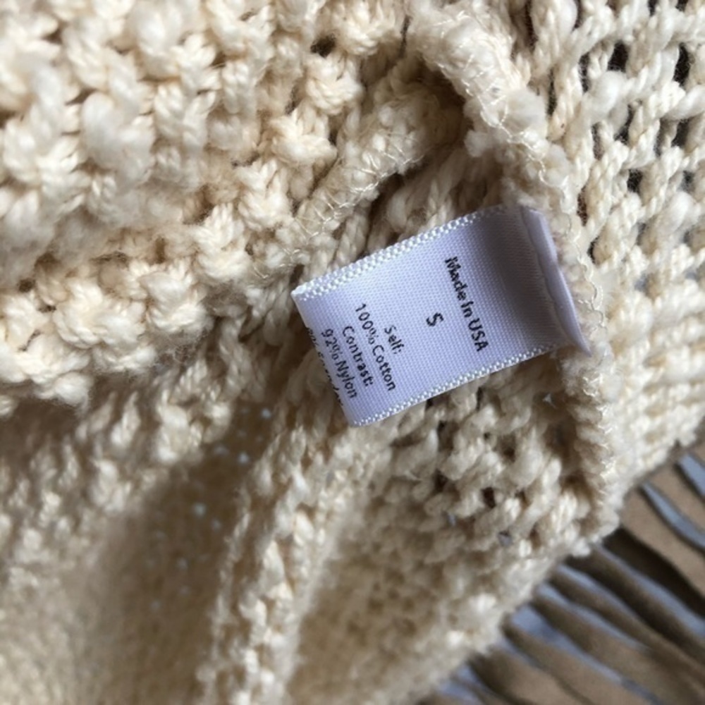 Astars Bonfire Festival Hippie Fringe Knit Vest Size S - Picture 10 of 13